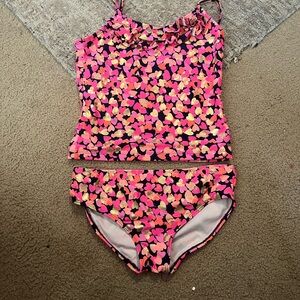Osh Kosh Floral Pink Kids Swim Set